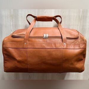 Piel Collapsible Duffel to Carry-All Genuine Leather